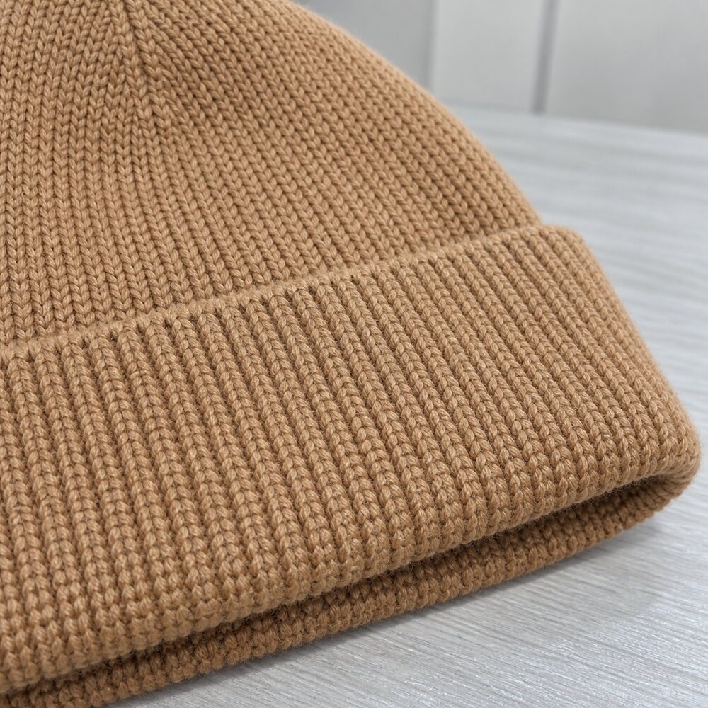 Balenciaga Camel Logo Knit Beanie - Picture 6 of 6